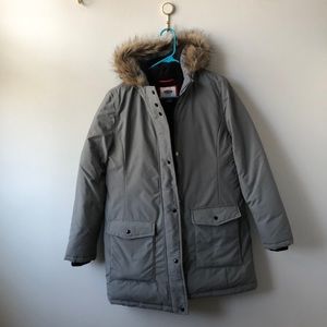 Winter Parka Coat with Fur Hood